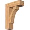 Ekena Millwork Legacy Block Smooth Bracket w/ Offset Brace, Western Red Cedar, 7 1/2"W x 22"D x 30"H BKT0806X22X30LEC05SWR - alternate 1